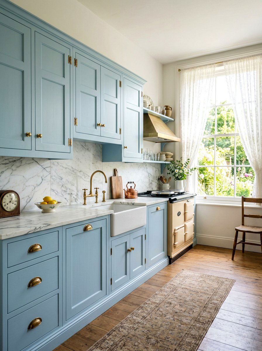 Pastel kitchen cabinets - 30 grandma core kitchen ideas