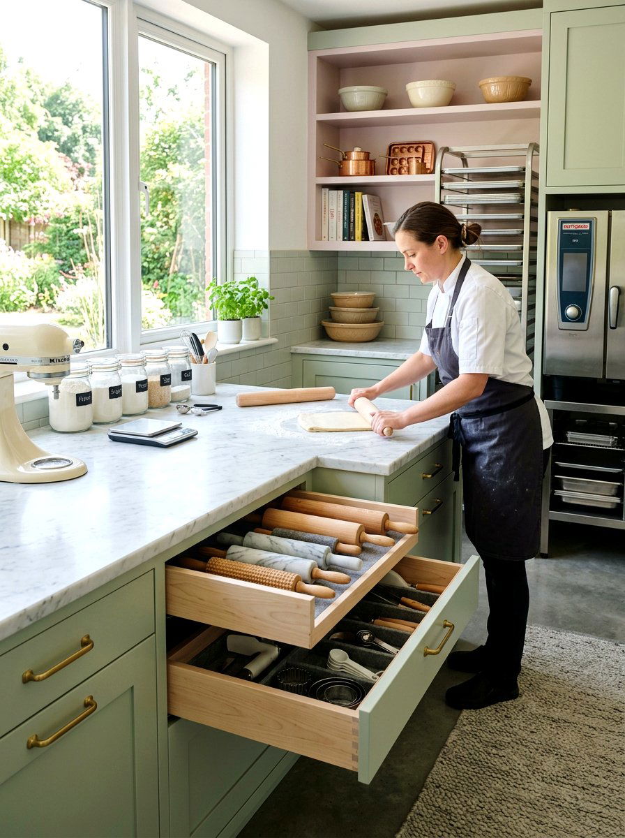 Pastry Station Kitchen - 30 bakery style kitchen ideas