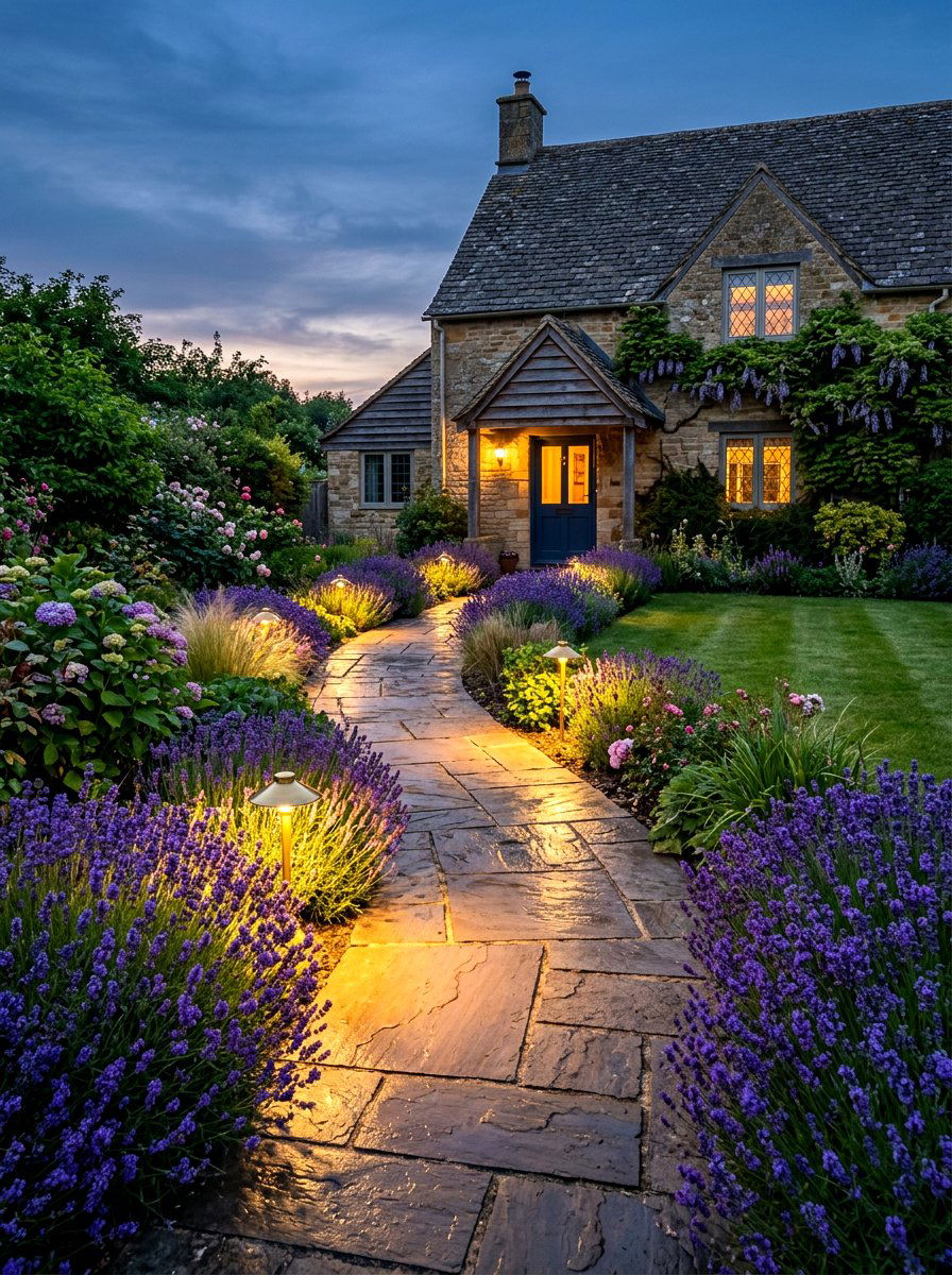 Path Lighting For Stone Walkway - 30 moody outdoor lighting ideas