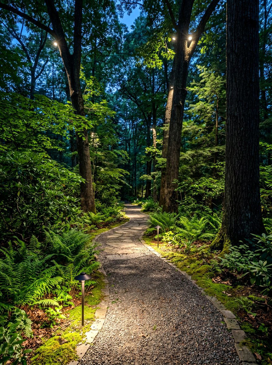 Pathway Downlighting - 30 front path lighting ideas