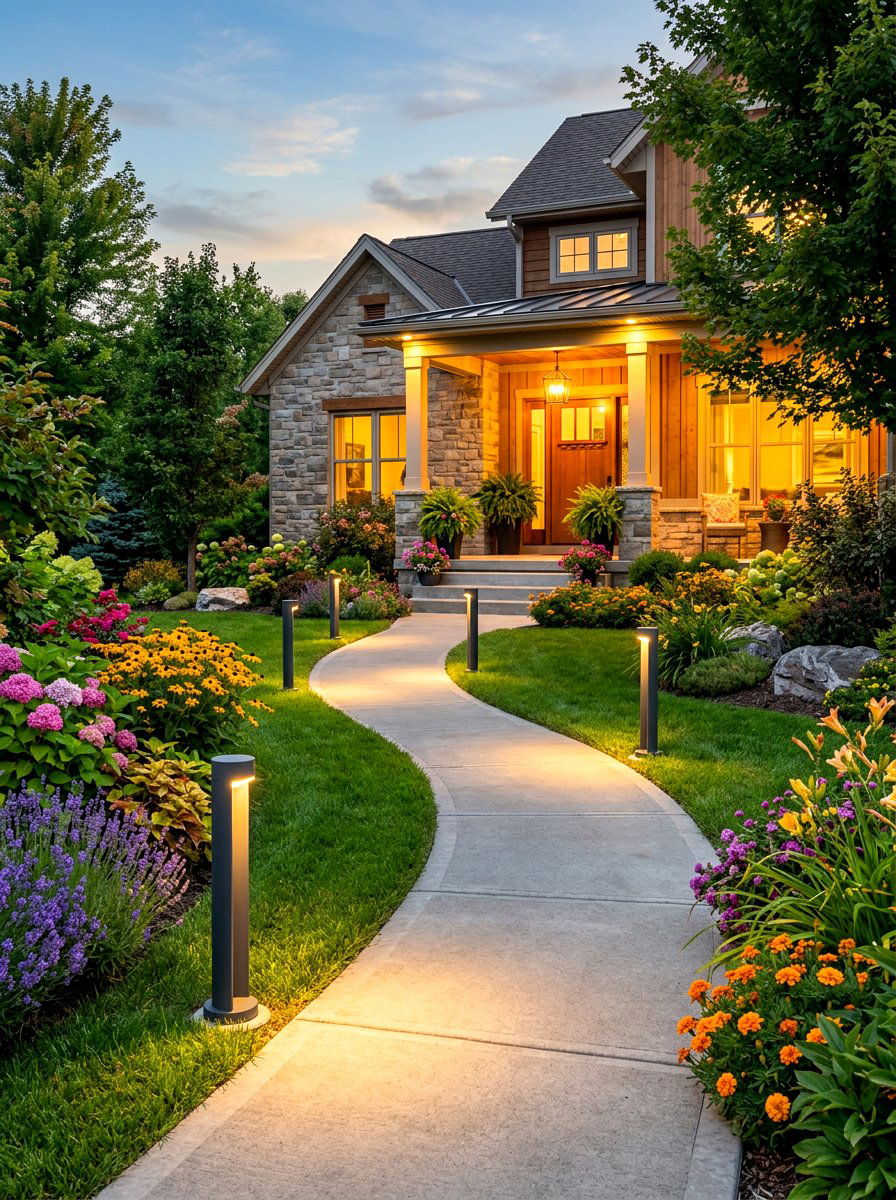 Pathway Lighting - 30 outdoor entry lighting ideas