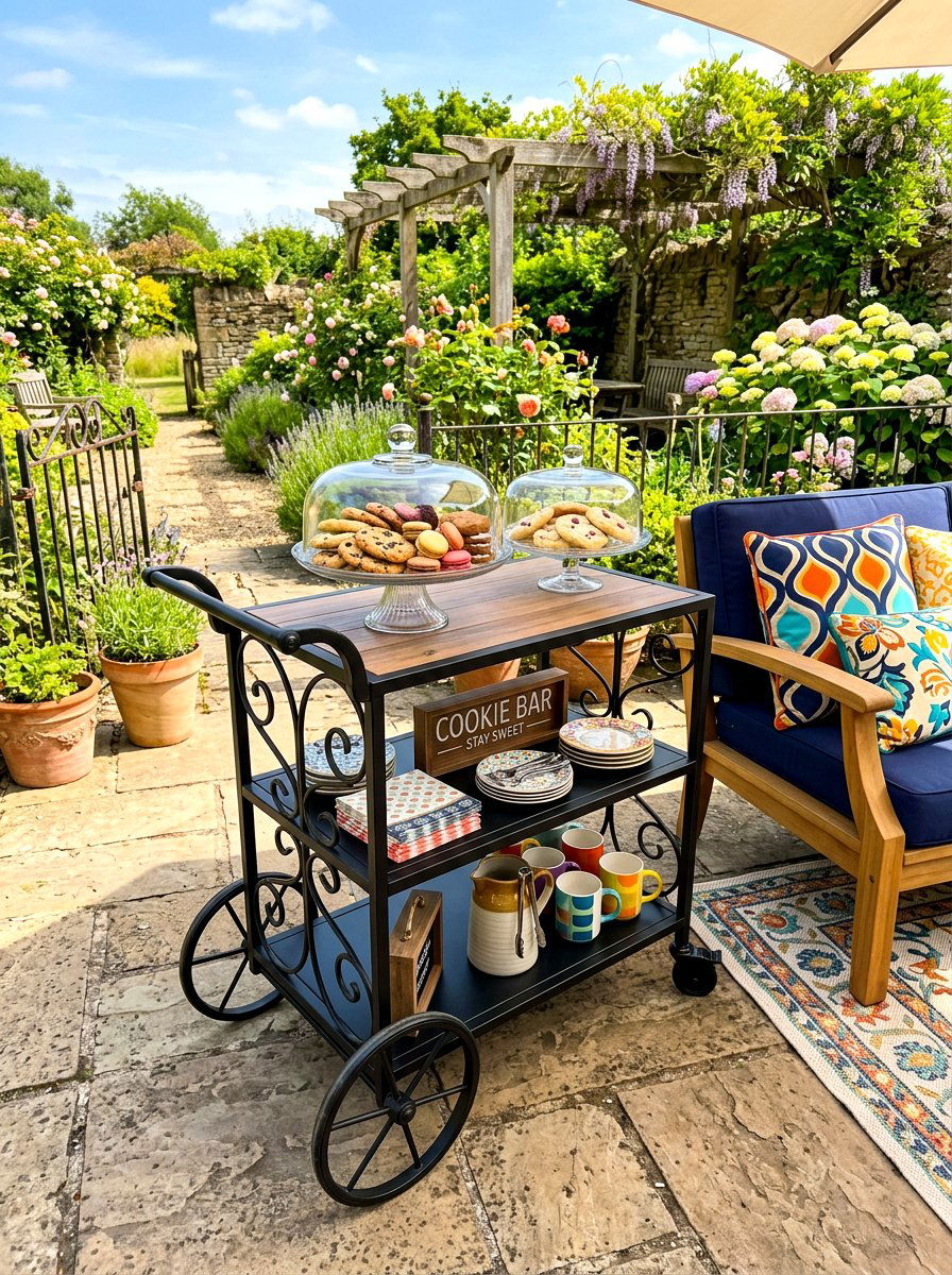 Patio Cookie Trolley - 30 cookie station ideas