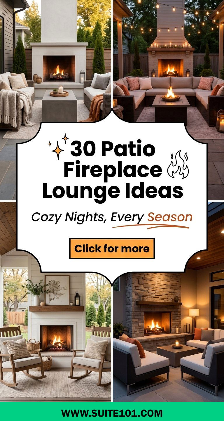 Patio Fireplace Lounge Ideas 30 Cozy Sets for Outdoor Nights - Patio Fireplace Lounge Ideas: 30 Cozy Sets for Outdoor Nights