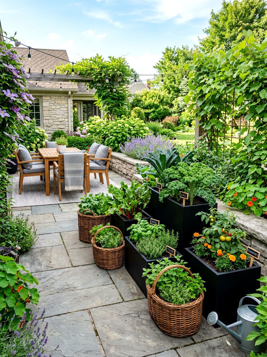 Patio Vegetable Garden - 30 beginner vegetable garden ideas