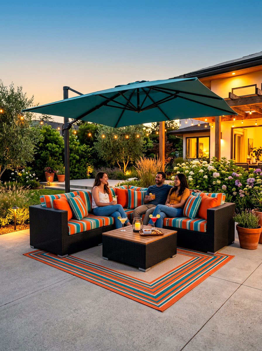 Patio cushion styling - 30 twilight patio decor ideas