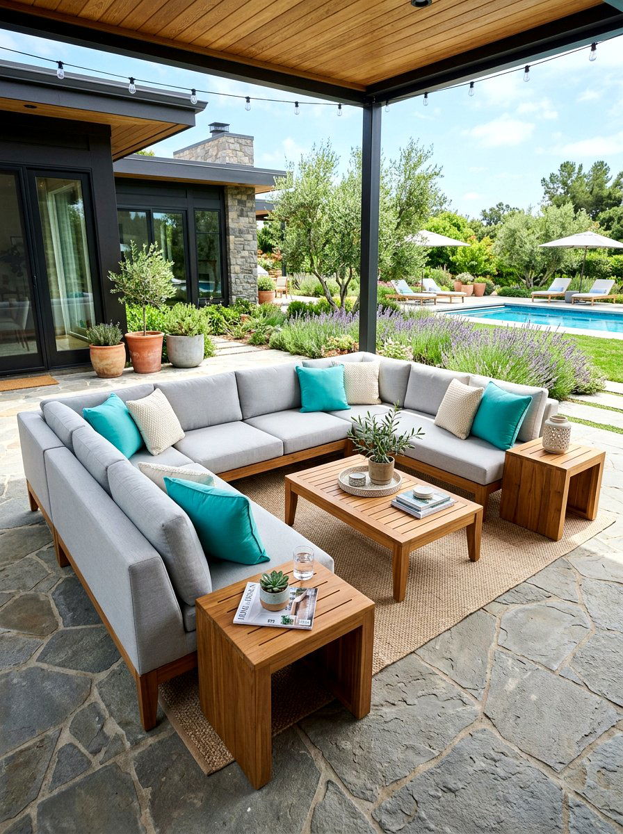 Patio furniture layout - 30 summer hosting home ideas