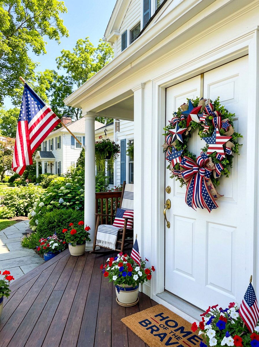 Patriotic Star - 30 summer wreath ideas