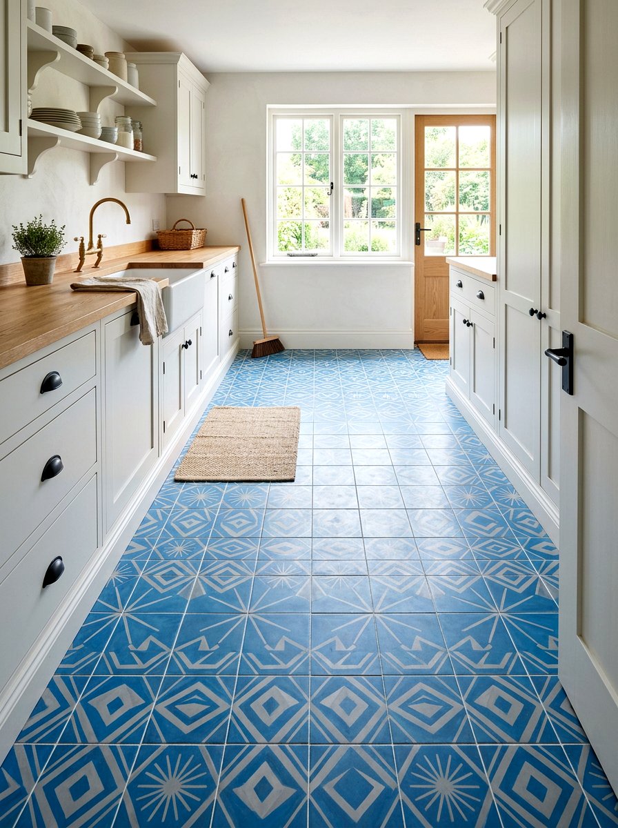 Pattern Floor Scullery - 30 scullery aesthetic ideas