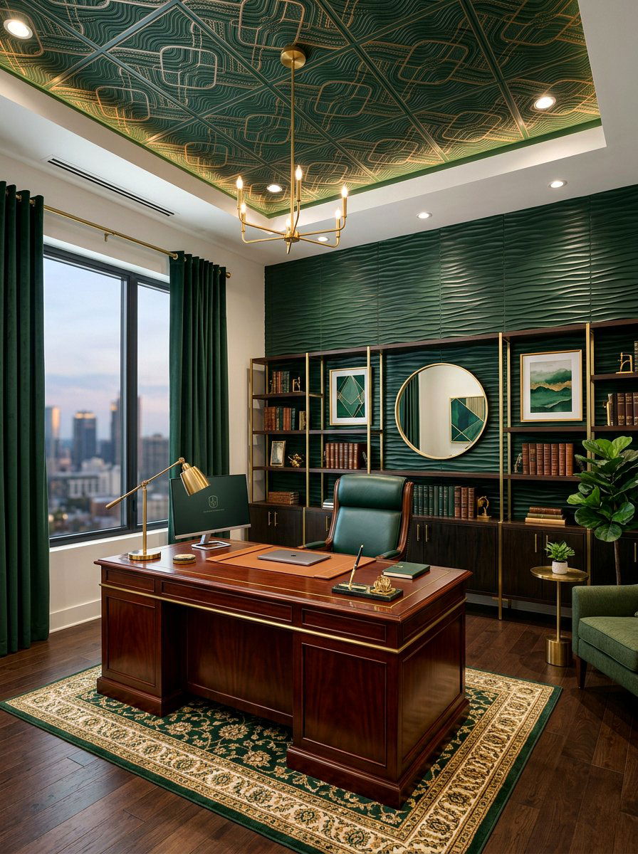 Patterned Acoustic Tiles - 30 acoustic office decor ideas