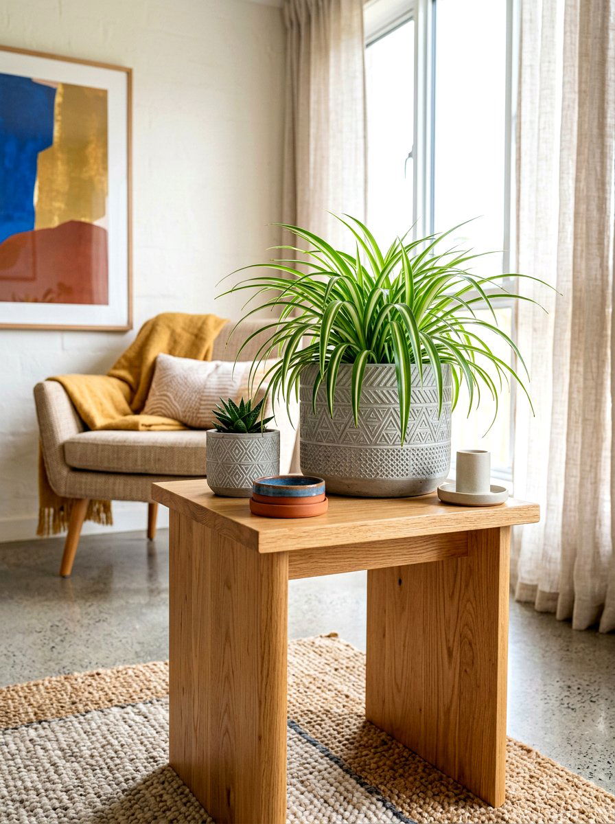 Patterned Cement Pots - 30 modern planter ideas