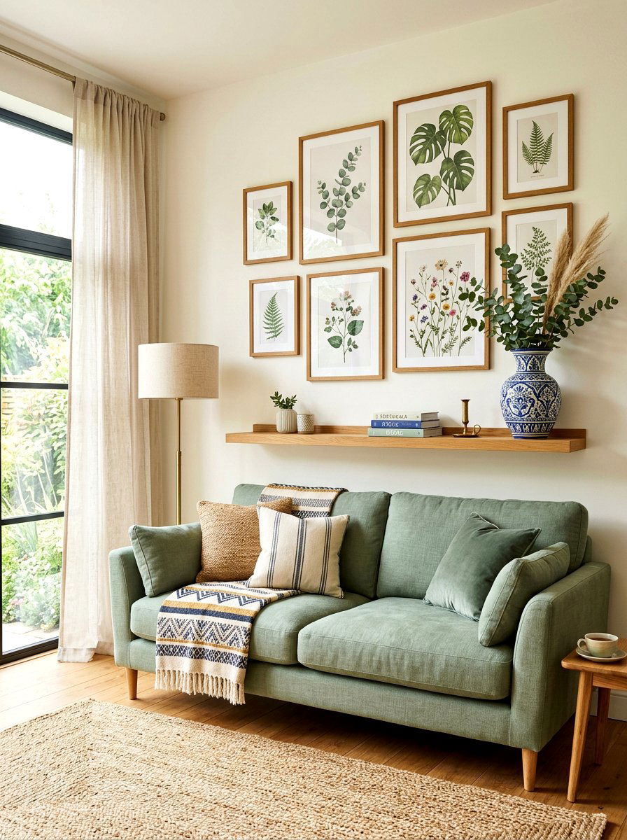 Patterned Ceramic Vase Gallery Wall - 30 ceramic vase styling ideas