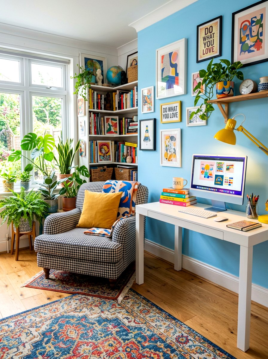 Patterned Fabric Chair - 30 office lounge chair ideas