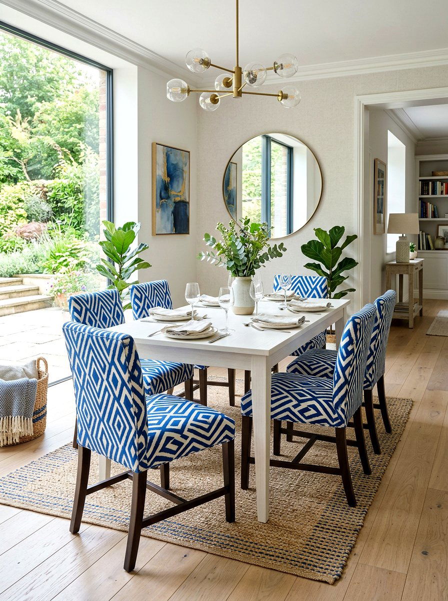 Patterned Fabric Chairs - 30 statement dining chairs ideas