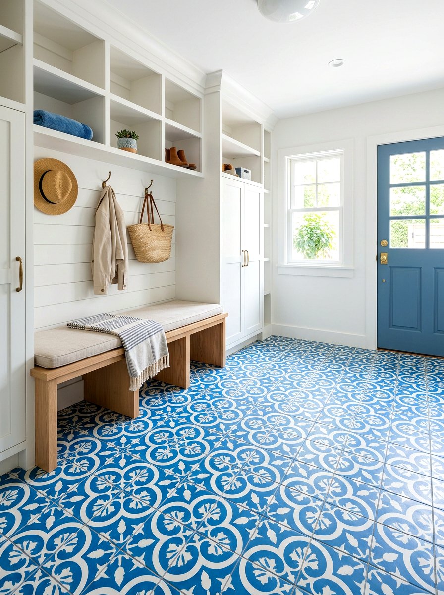 Patterned Mudroom Tile - 30 mudroom tile floor ideas