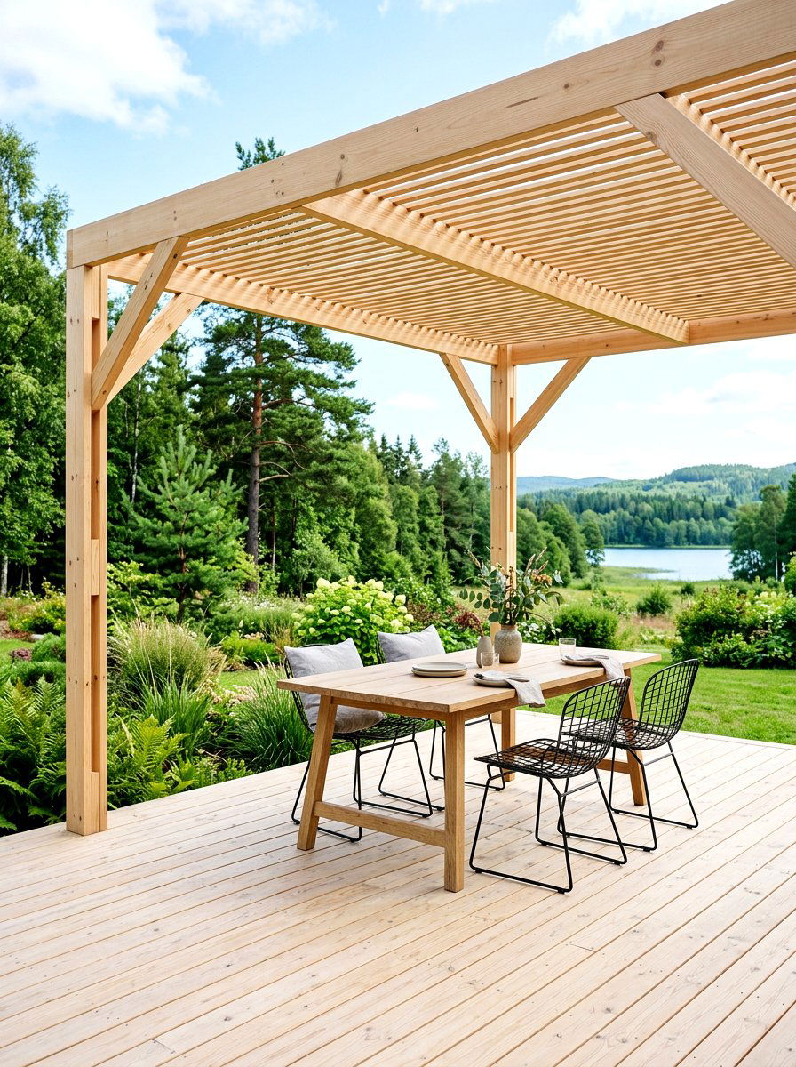 Patterned Outdoor Drape - 30 pavilion drapery ideas