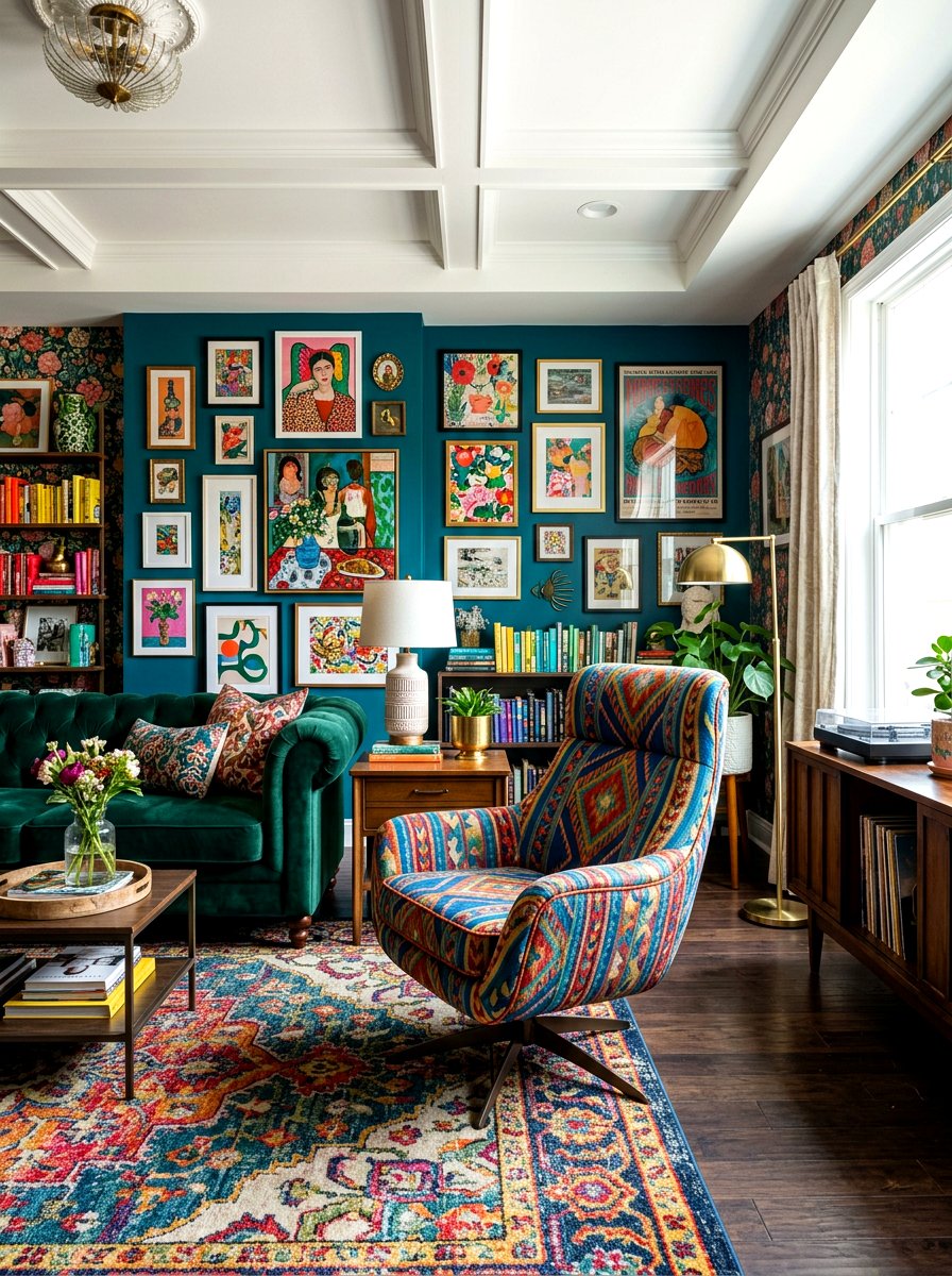 Patterned Swivel Accent Chair - 30 swivel chair ideas