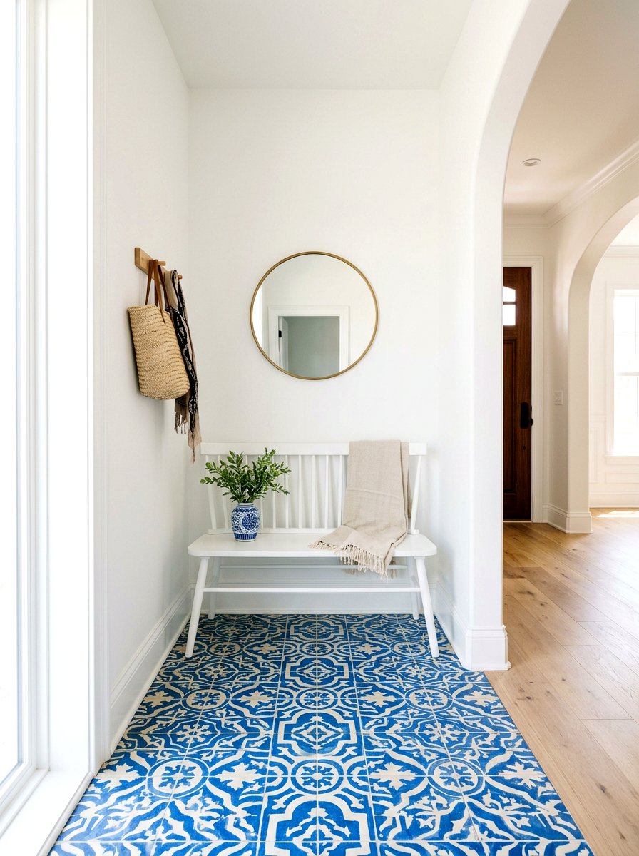 Patterned Tile Entry Floor - 30 entry alcove ideas