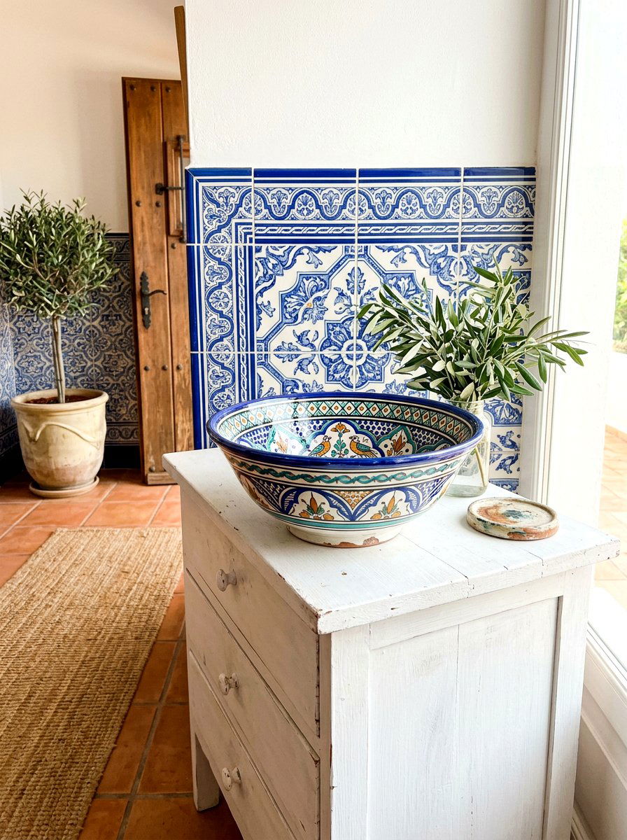 Patterned pottery bowl - 30 entry bowl catchall ideas