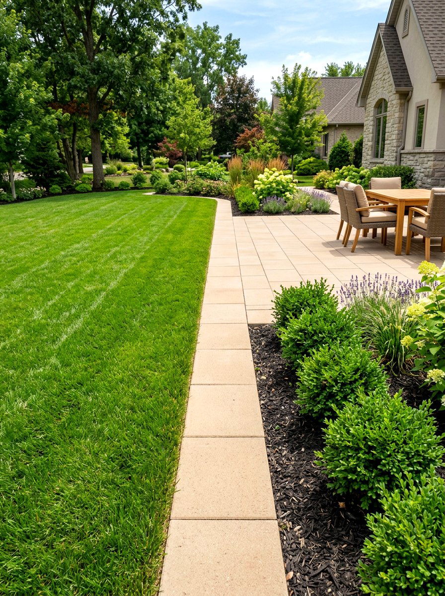 Paver Brick Border - 30 brick garden edging ideas