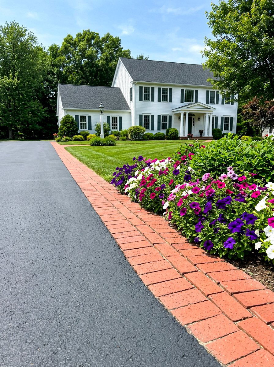 Paver Driveway Edging - 30 driveway landscaping ideas