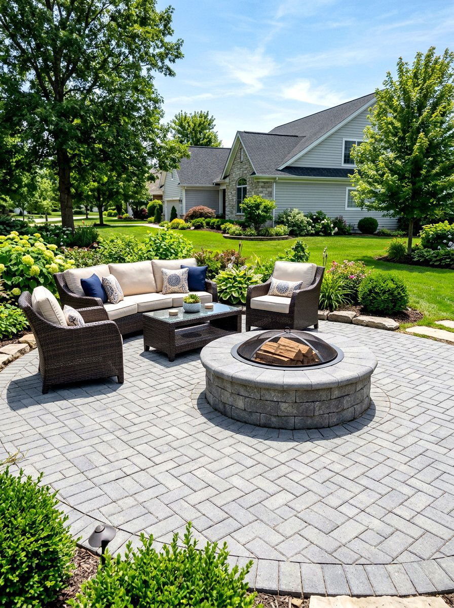 Paver Fire Pit - 30 budget fire pit ideas