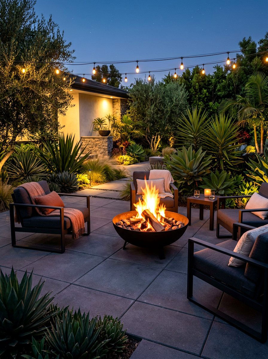 30 Evening Backyard Lounge Ideas for Cozy Nighttime Relaxing