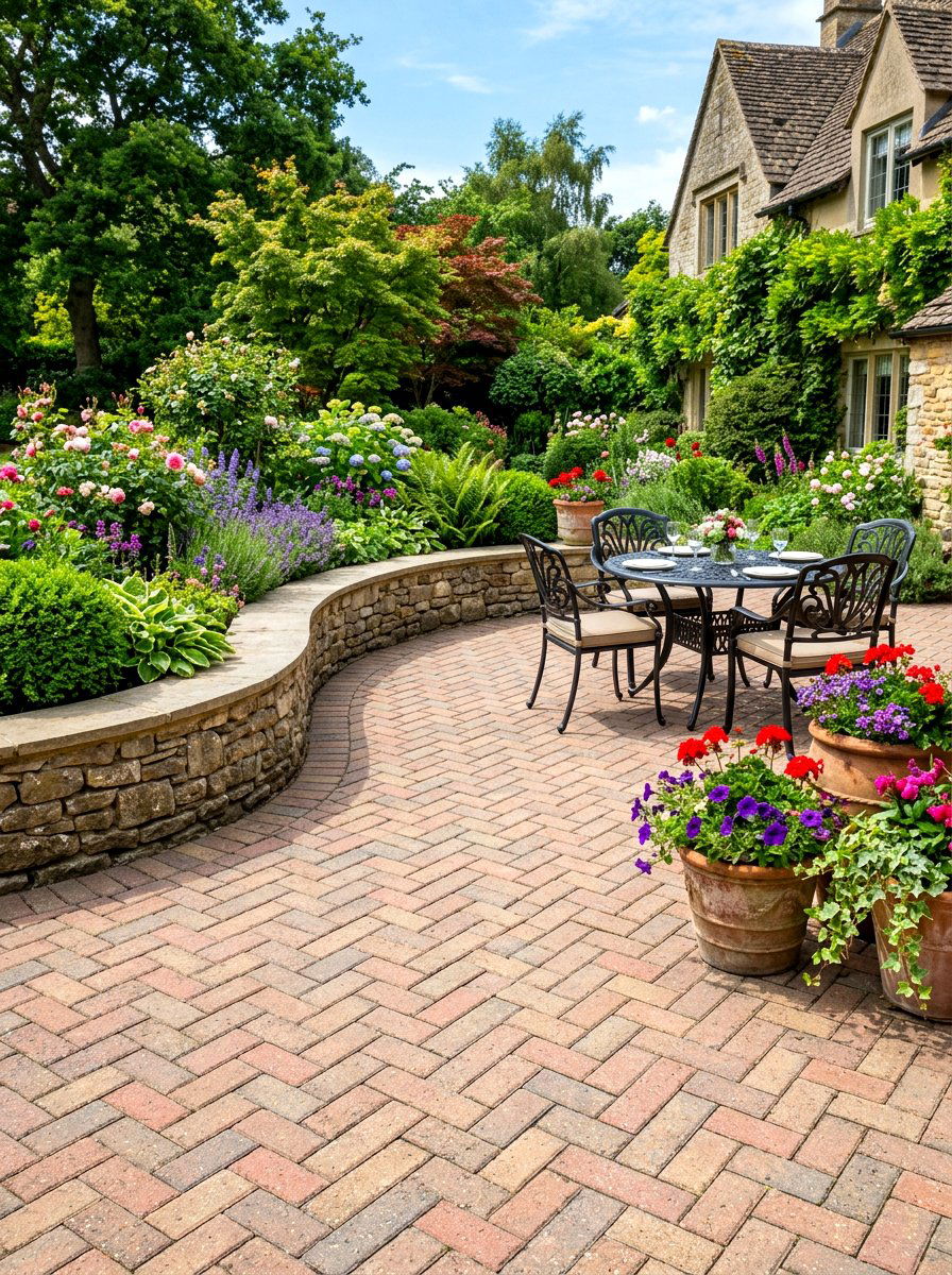 Paver patio garden - 30 backyard party ready ideas