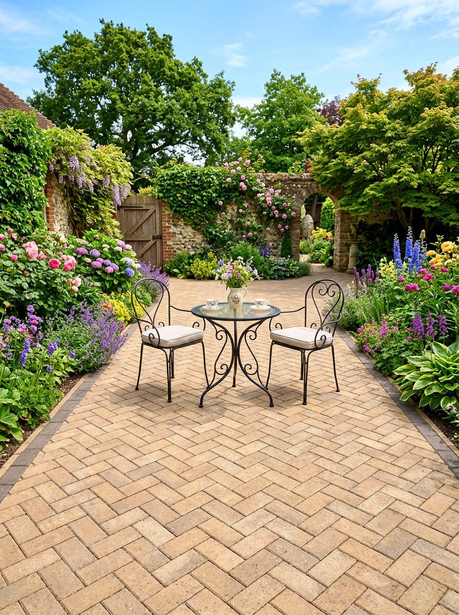 Paver stone patio - 30 curb appeal landscaping ideas