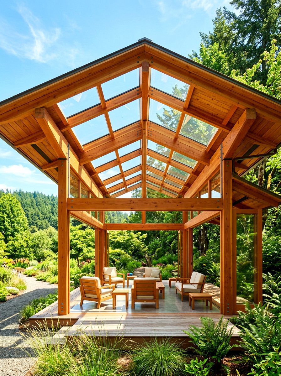 Pavilion With Skylights - 30 porch pavilion ideas
