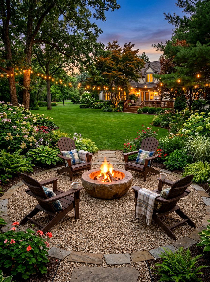Pea Gravel Fire Pit - 30 fire pit gravel area ideas