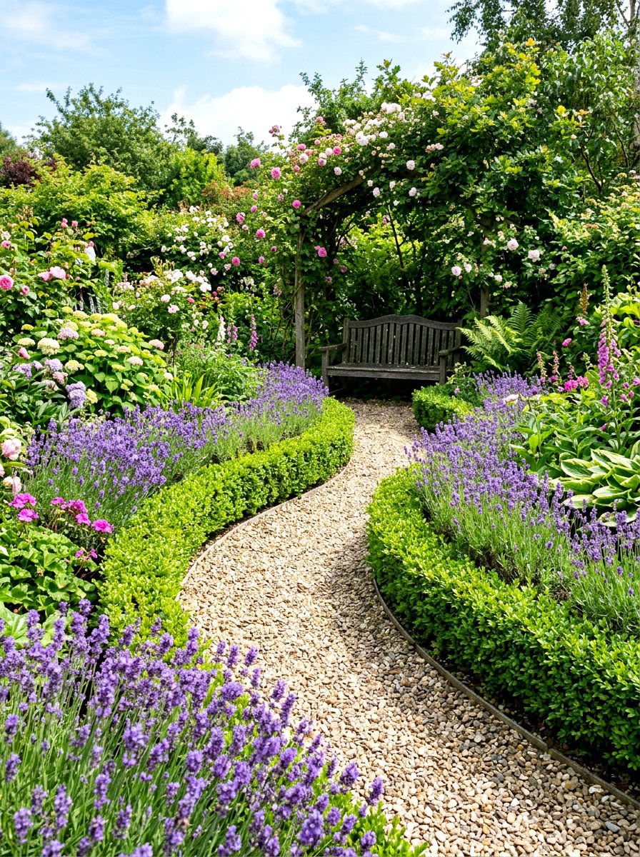Pea Gravel Garden Path - 30 Hamptons backyard ideas