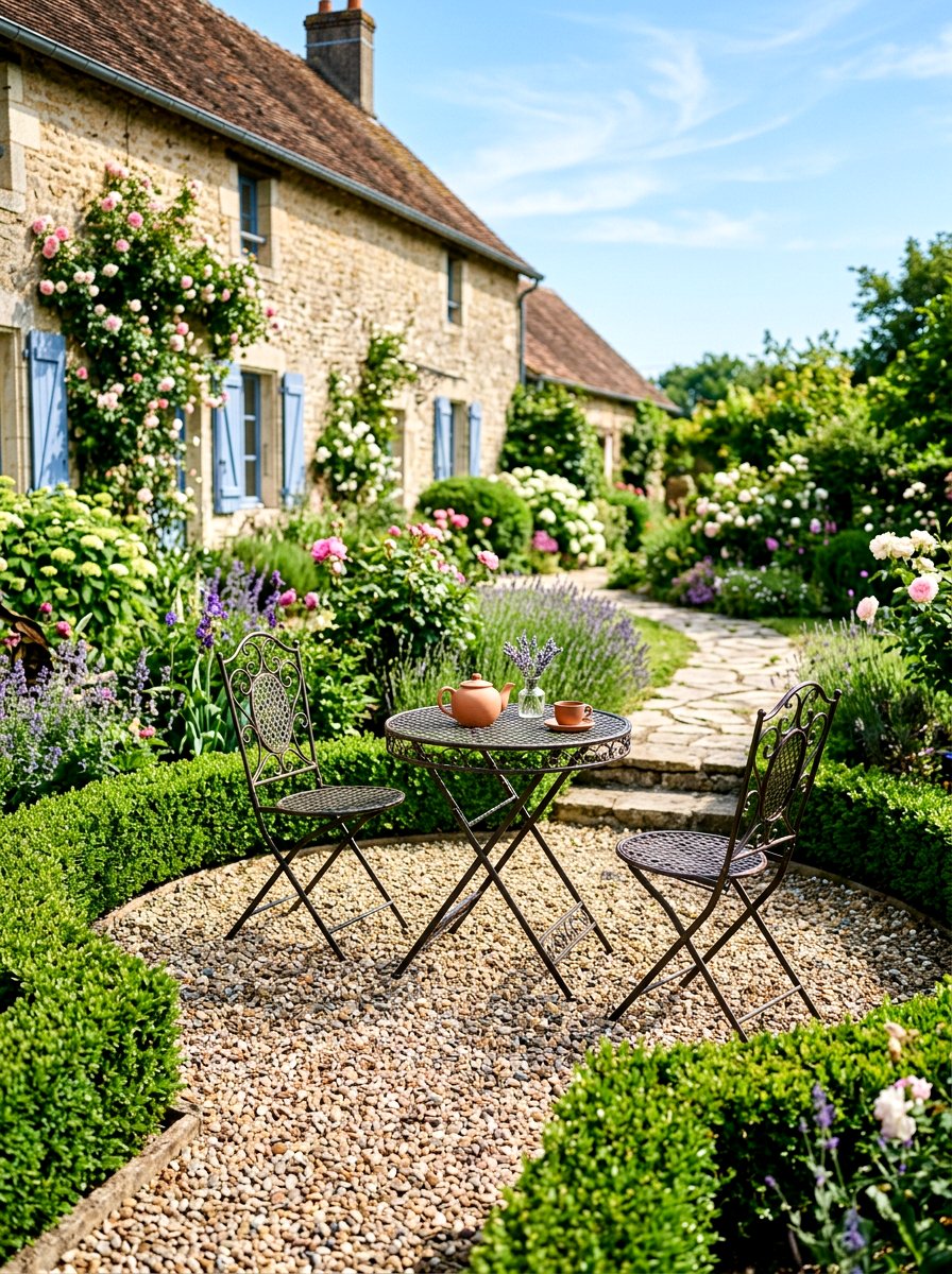 Pea Gravel Patio - 30 family backyard seating ideas