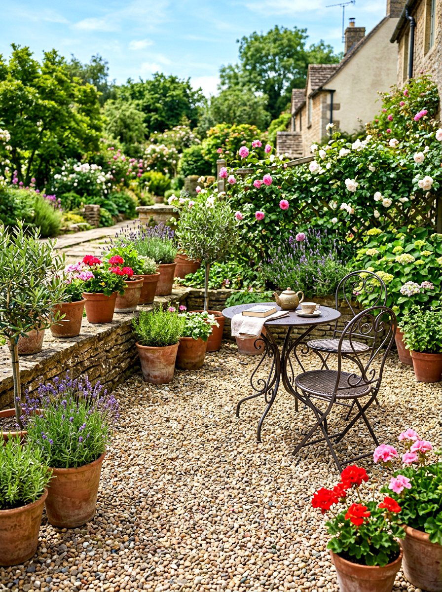 Pea Gravel Patio - 30 Pinterest backyard makeover ideas