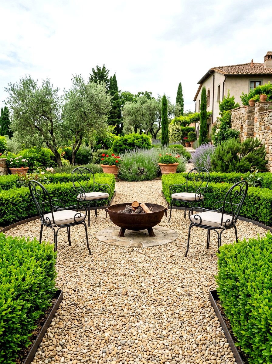 Pea Gravel Patio