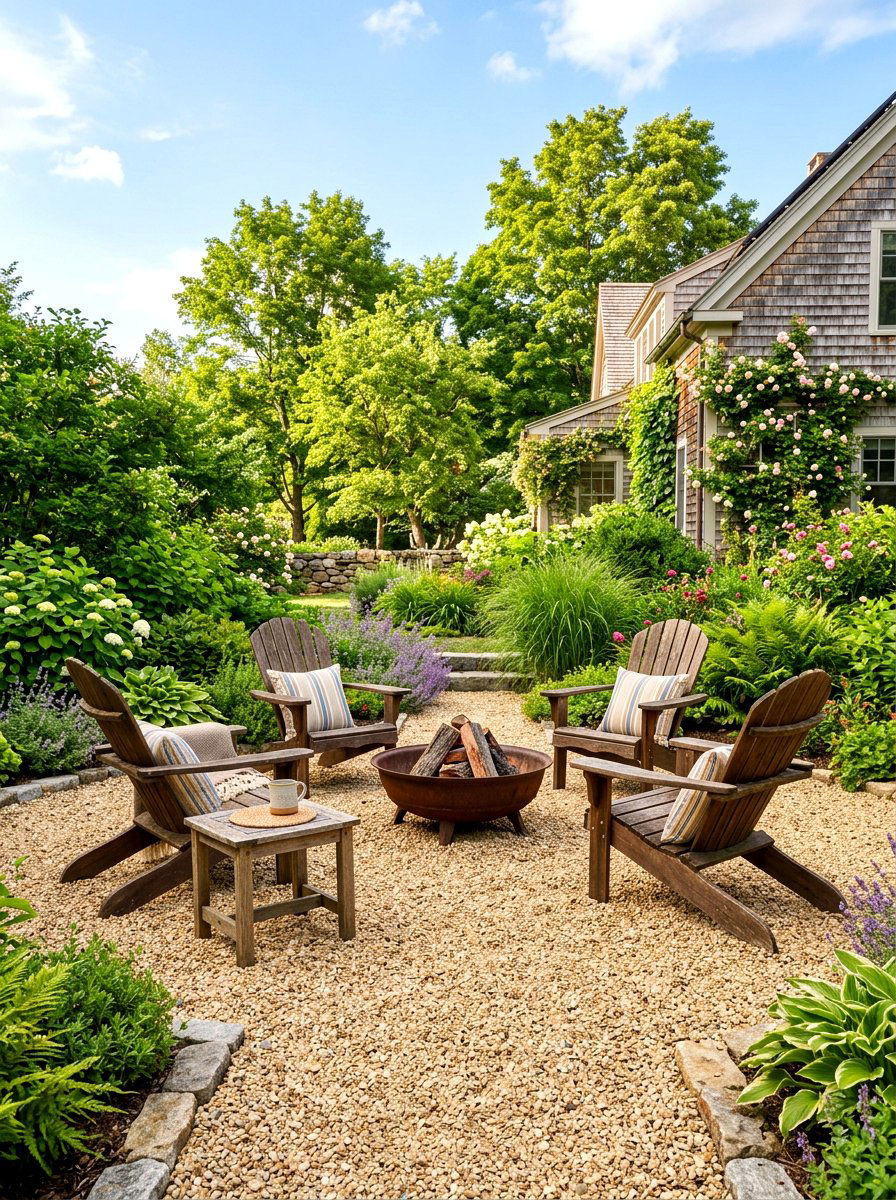 Pea Gravel Patio - 30 backyard spa retreat ideas