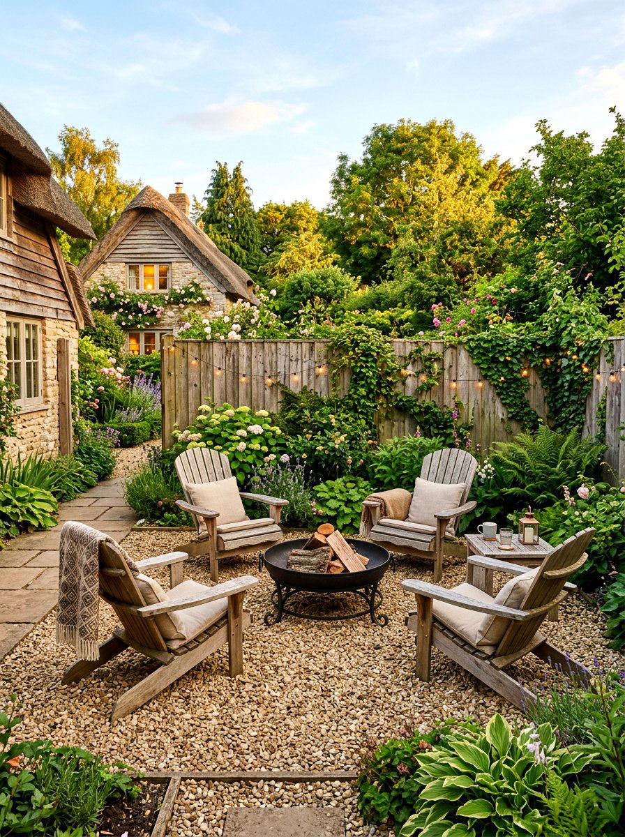 Pea Gravel Patio - 30 decorative stone ideas