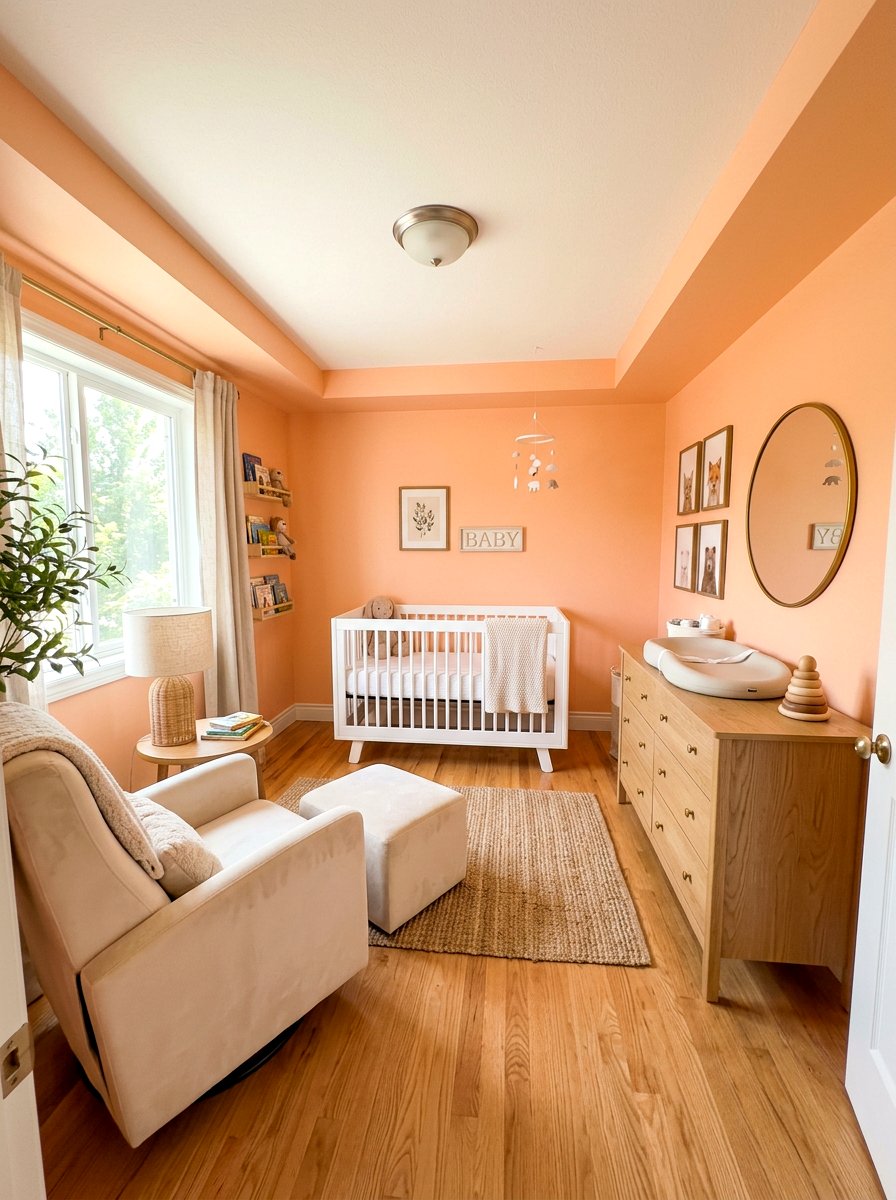 Peach Nursery Paint Color - 30 apricot nursery ideas