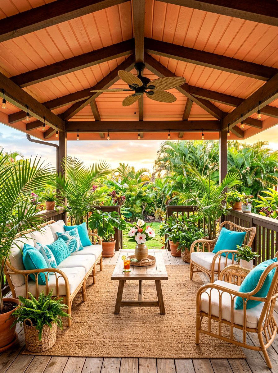 Peach Porch Ceiling - 30 porch ceiling paint ideas