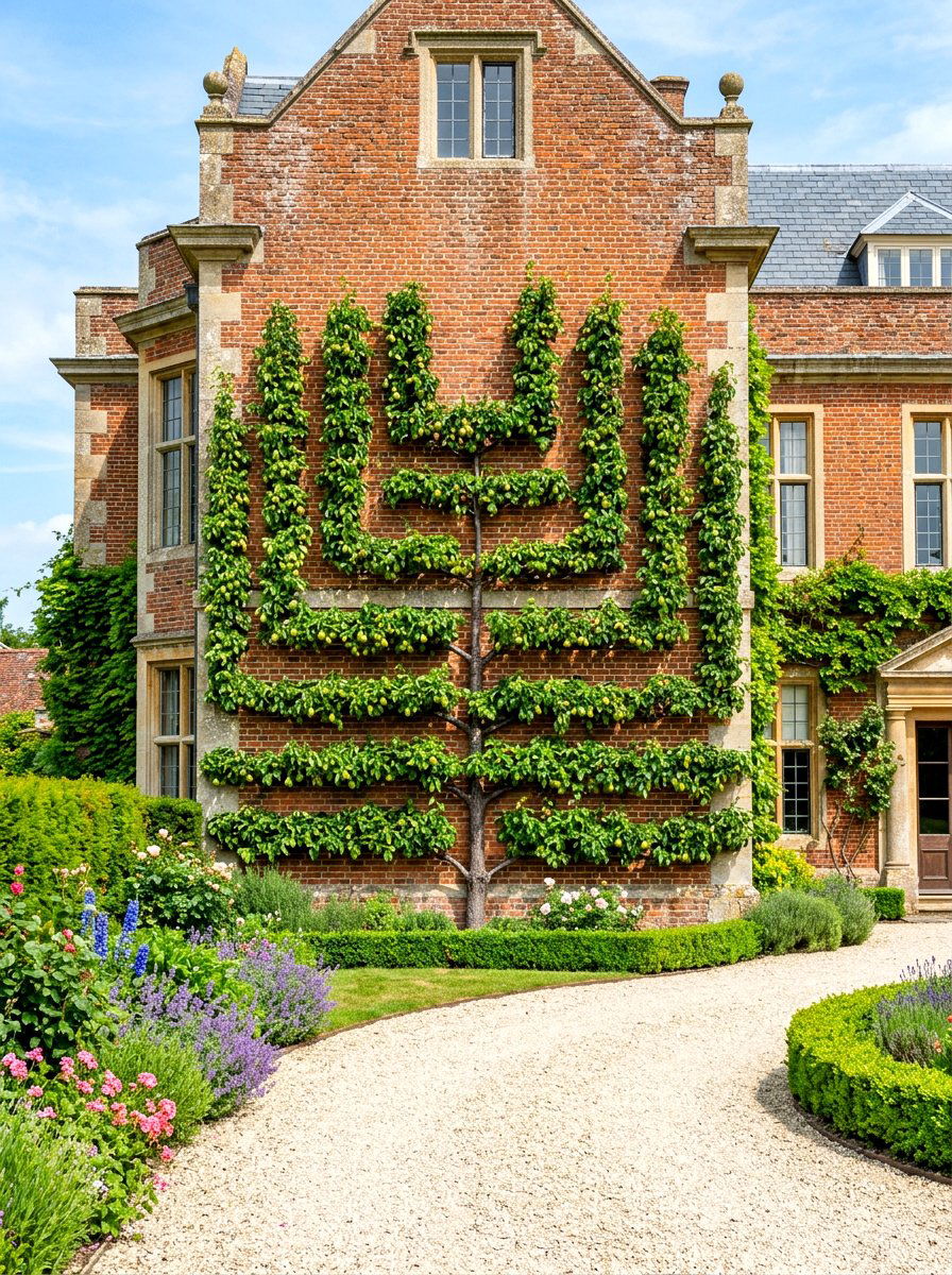 Pear tree palmette verrier - 30 espalier fruit tree ideas