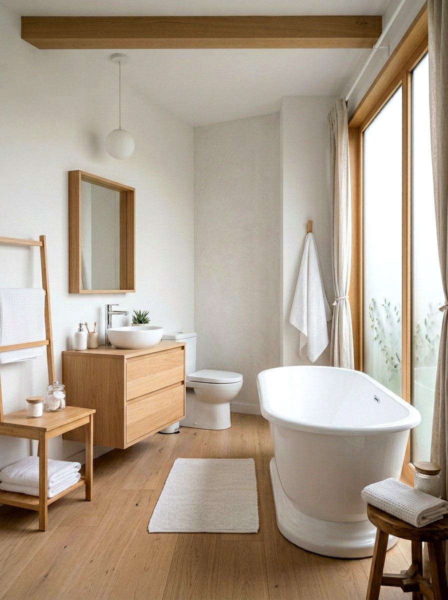 Pearl White Scandinavian Bathroom - 30 pearl white bathroom ideas