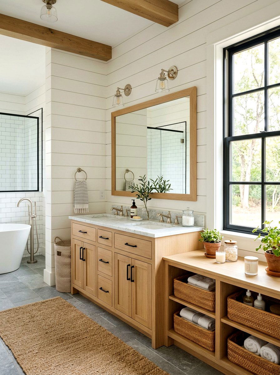 30 Pearl White Bathroom Ideas for a Clean, Luxurious Spa Feel