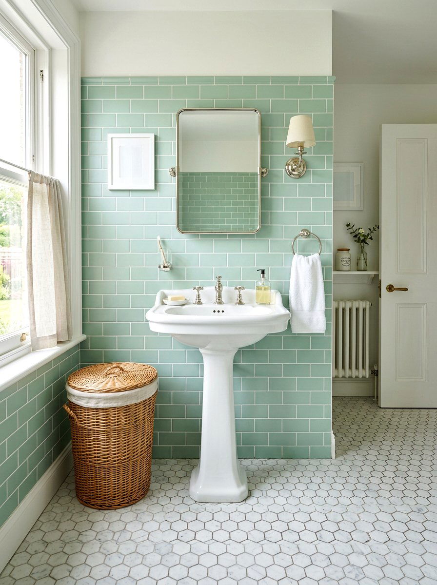 Pedestal Bathroom Sink - 30 granny chic bathroom ideas