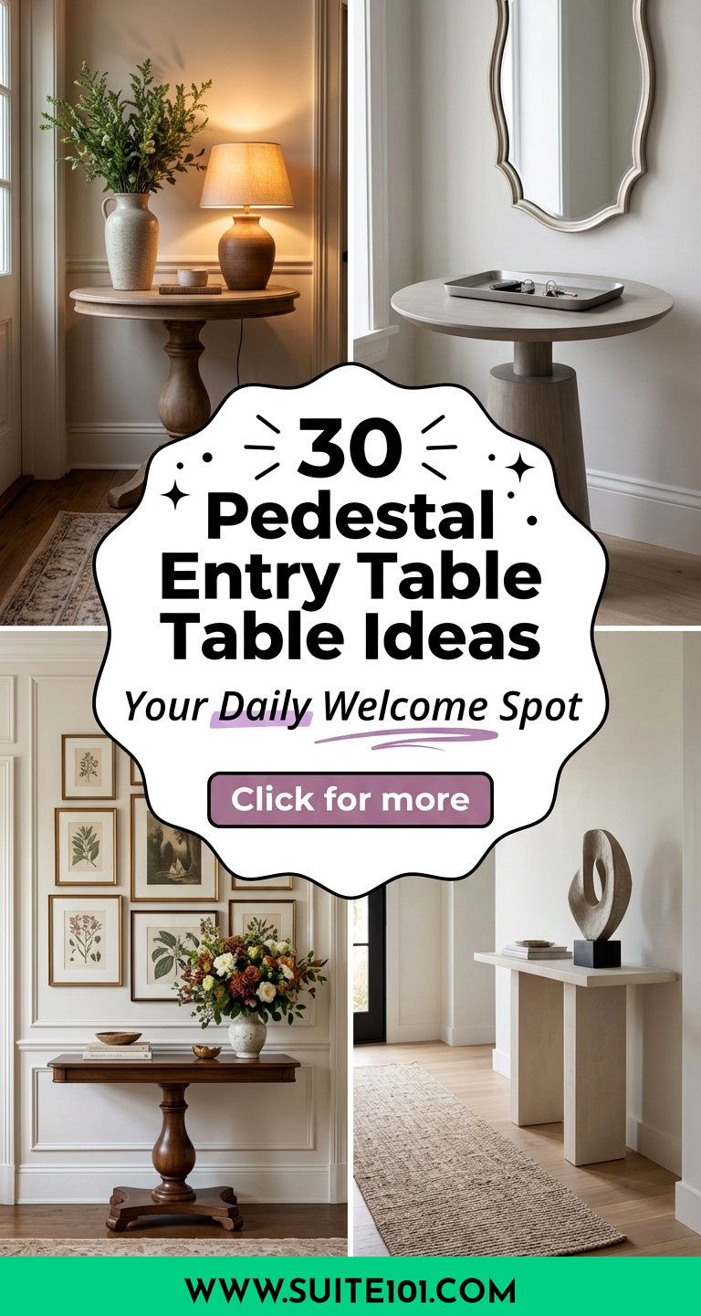 Pedestal Entry Table Ideas 30 Stylish Welcome Spots Every Day - Pedestal Entry Table Ideas: 30 Stylish Welcome Spots Every Day