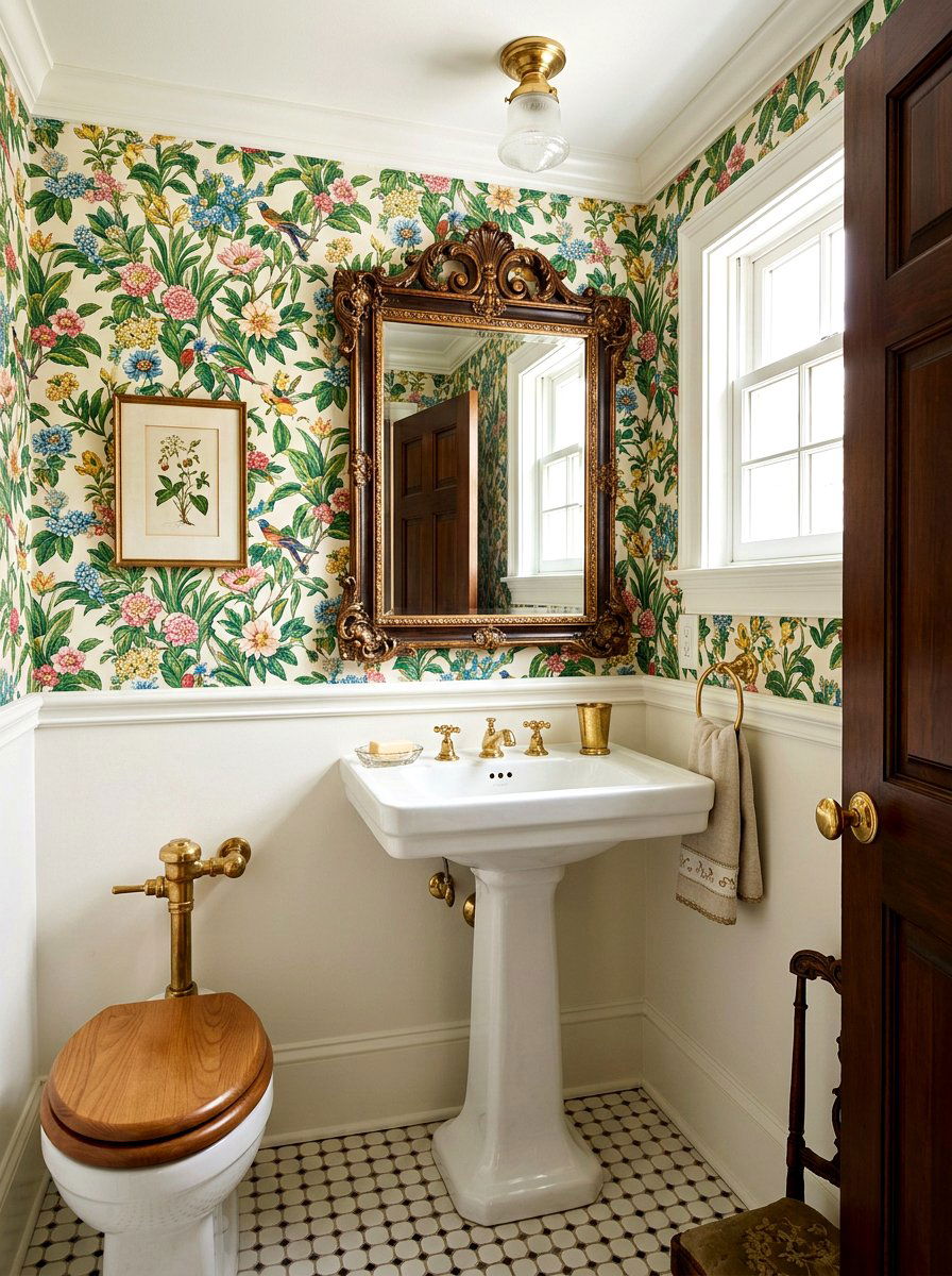 Pedestal Sink - 30 traditional bathroom ideas