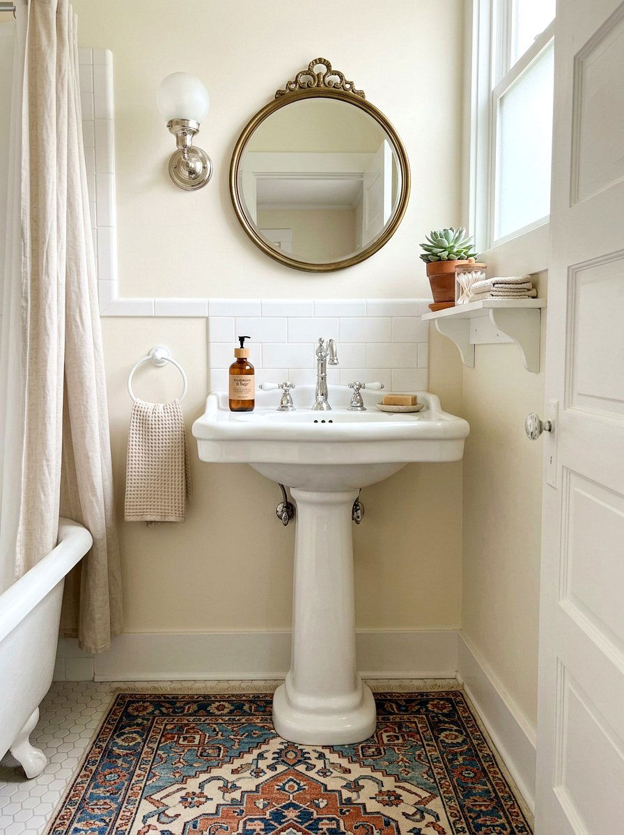 Pedestal Sink Decor - 30 guest powder room decor ideas