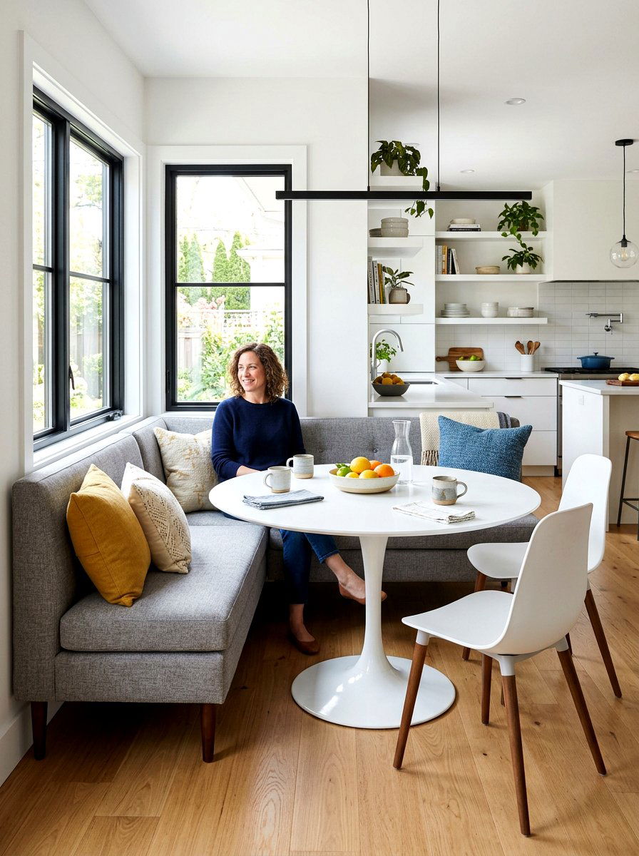 Pedestal Table Kitchen Nook - 30 kitchen nook ideas