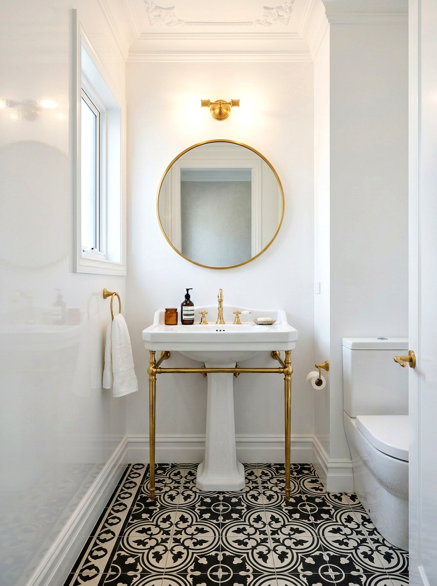 Pedestal Washstand Vanity - 30 neo deco bathroom vanity ideas