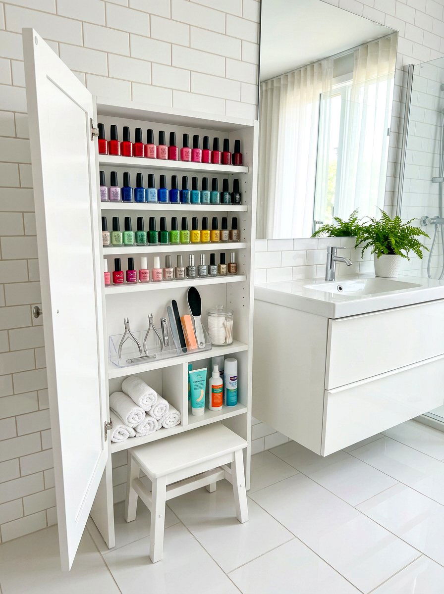 Pedicure Kit Cabinet - 30 self care station ideas