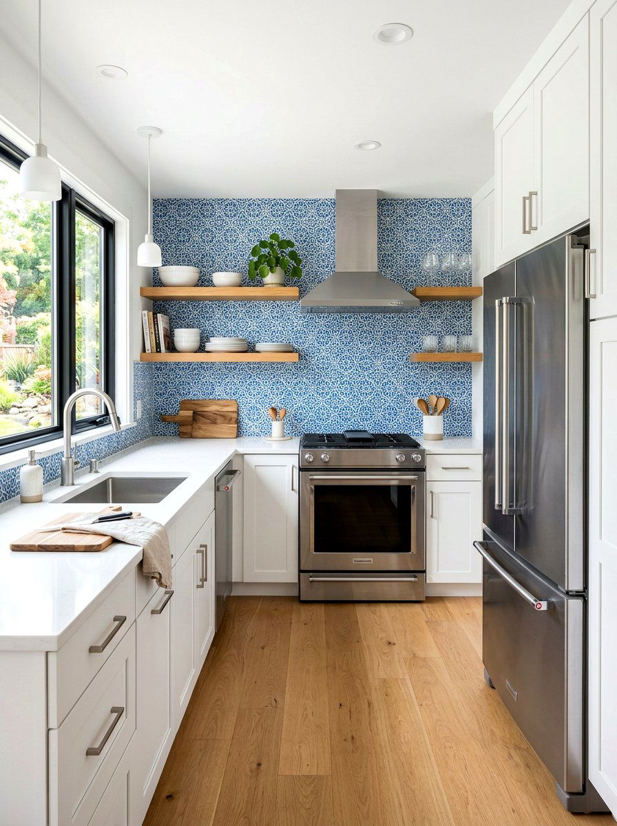 Peel And Stick Backsplash - 30 budget kitchen ideas