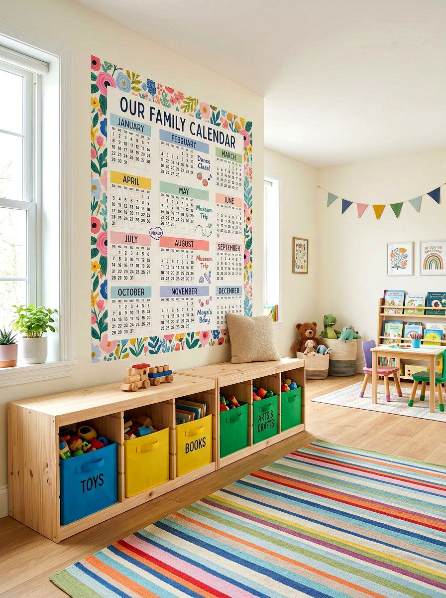 Peel And Stick Calendar - 30 family calendar wall ideas